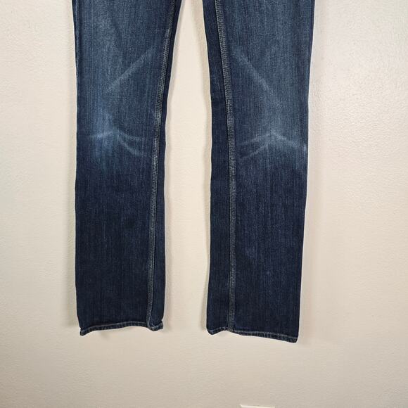 7 For All Mankind Flynt Jeans Women's 28 Bootcut Low Rise Festival Boho READ - Picture 4 of 13